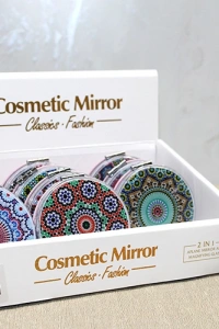 Mandala Desenli Hareketli Sulu El Aynası - Model 3