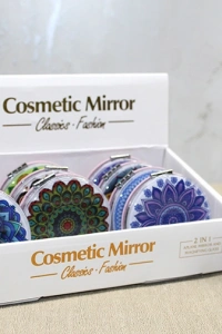 Mandala Desenli Hareketli Sulu El Aynası - Model 6