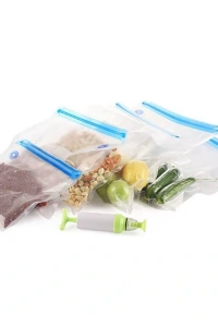 Manuel Vakumlu Gıda Saklama Poşeti ve Pompa Seti