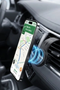 Manyetik Araç Telefon Tutucu 360 Derece Döner Güçlü Mıknatıslı Stand