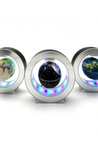 Manyetik Küçük Boy Yuvarlak Ledli Dünya Küre