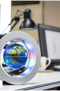 Manyetik Küçük Boy Yuvarlak Ledli Dünya Küre