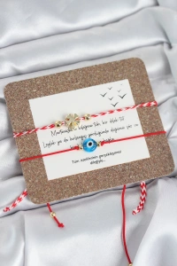 Marteniçka Bileklik 2li Yonca ve Nazarlı Model