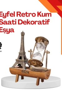 Masa Üstü Ahşap Kum Saati – Dekoratif, Dayanıklı ve Şık