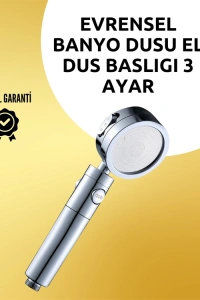 Masaj ve Yağmur Modlu Çok İşlevli Paslanmaz Çelik Duş Başlığı