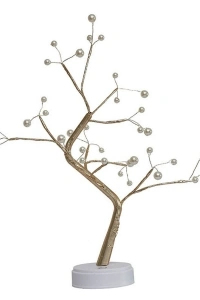 Masaüstü Boncuklu Şarjlı Ağaç Lamba
