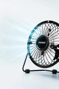 Masaüstü Mini USB Fan - Metal Gövdeli - Ultra Sessiz