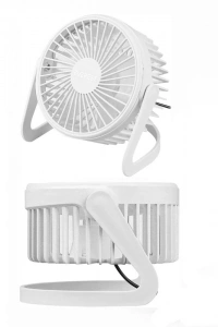 Masaüstü Mini USB Fan - PVC Gövdeli - 360° Ayarlanabilir