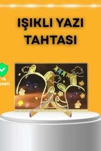 Masaüstü ve Duvara Monte Edilebilir LED Işıklı Yazı Panosu