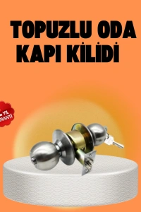 Mat Renk Topuzlu Kapı Kilidi – Giriş Tipi