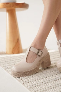 Mathilda Kadın Bej Rugan Günlük Ayakkabı