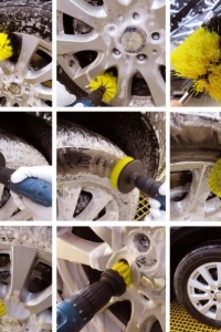 Matkap Ucuna Takılan 3lü Fırça  Temizlik Seti