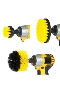 Matkap Ucuna Takılan Temizlik Fırça Seti