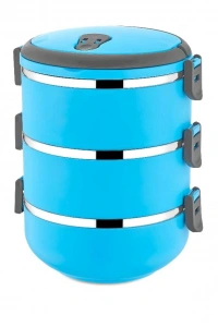 MAVİ 3LÜ SEFER TASI SAKLAMA KABI 1.8LT