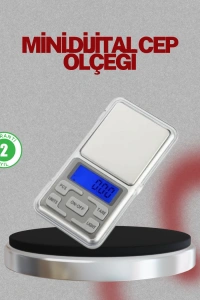 Mavi Işıklı LCD Ekranlı Hassas Tartı Terazisi