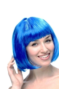 Mavi Küt Peruk Saç