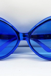 Mavi Renk Yeşilçam Nostalji 80li Yıllar 90lı Yıllar Parti Gözlüğü 7x16 cm