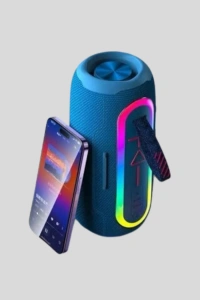Mavi Taşınabilir Bluetooth Hoparlör Kompakt Tasarım ve Güçlü Ses