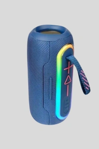 Mavi Taşınabilir Bluetooth Hoparlör Kompakt Tasarım ve Güçlü Ses