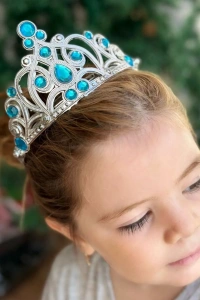 Mavi Taşlı Prenses Tacı