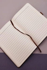 Mavi Termo Deri Defter Ve Metal Roller Kalem Seti