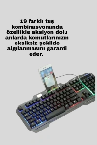 Mekanik Seti – LED Işıklandırma ve Ergonomik Mouse