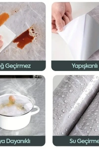 Mermer Desenli Kaplama Kağıdı 5 Metre