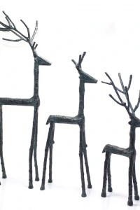 Metal 3lü Geyik Seti