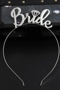 Metal Bride Taç Gümüş Renk