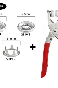 Metal Çıtçıt Pensesi ve Düğme Seti