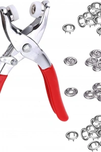 Metal Çıtçıtlı Düğme Pensesi ve Düğmesi (25 Set)