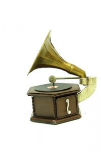 Metal Dekoratif Gramofon