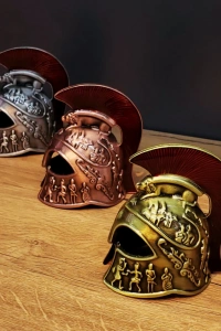 Metal Dekoratif Şövalye Miğferi