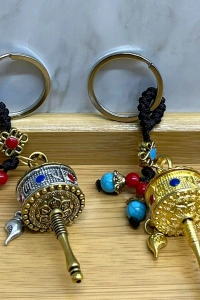 Metal Feng Shui Şans Çarkı Anahtarlık Model 3