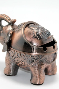 Metal Fil Figürlü Küllük Model 2