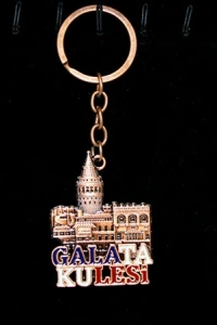 Metal Galata Kulesi Anahtarlık Model 2