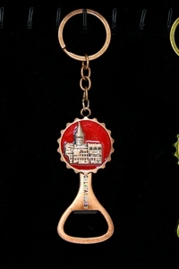 Metal Galata Kulesi Anahtarlık Ve Açacak Model 2