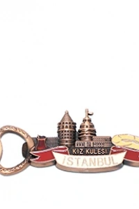 Metal İstanbul Temalı Yöresel Magnet Açacak Model 3