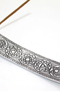 Metal Kayık 7 Çakra (Chakra) Tütsülük