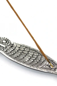 Metal Kayık Baykuş Tasarımı Tütsülük Model 1