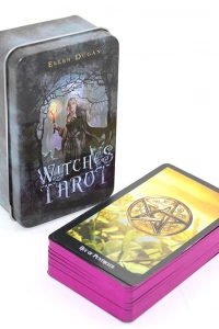 Metal Kutulu Tarot Kartı Witches Tarot