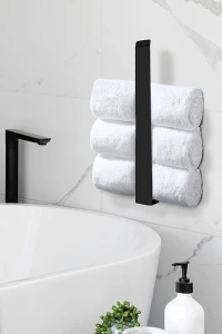 Metal Mat Siyah Havluluk