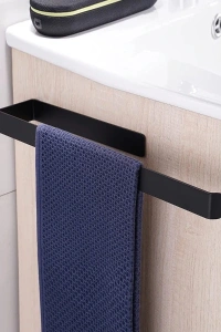 Metal Mat Siyah Havluluk