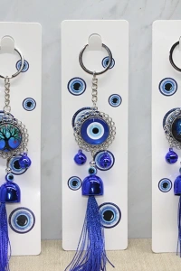 Metal Nazar Boncuğu Anahtarlık