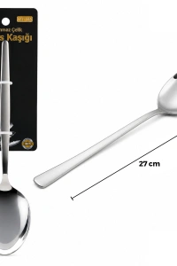 Metal Servis Kaşığı - Krom Renk - 27 cm