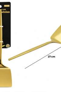 Metal Servis Spatulası - Gold Renk - 27 cm