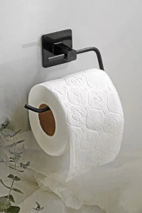 Metal Siyah Tuvalet Kağıtlığı