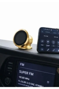 Metal Telefon Tutucu Torpidoya Yapışan Mıknatıslı