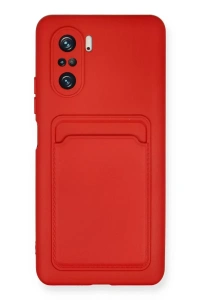 Mi 11i Kılıf Kelvin Kartvizitli Silikon - Kırmızı