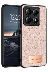 Mi 14T Pro Bright Simli Kapak - Pembe
